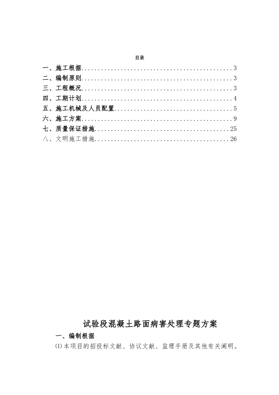 2025年S207混凝土路面试验段病害处理专项方案修改_第2页