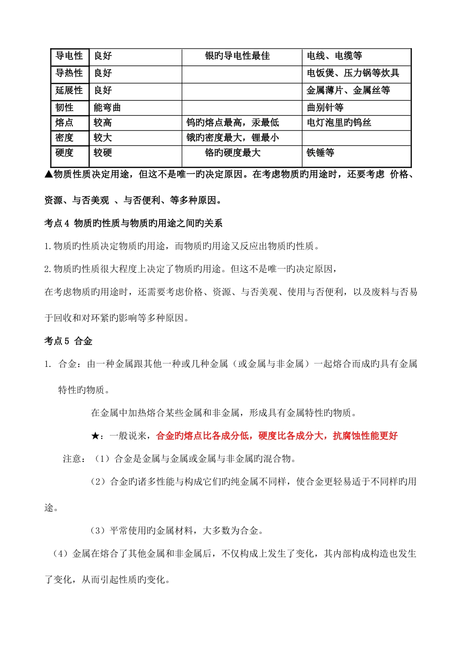 2025年初中化学金属知识点总结_第3页
