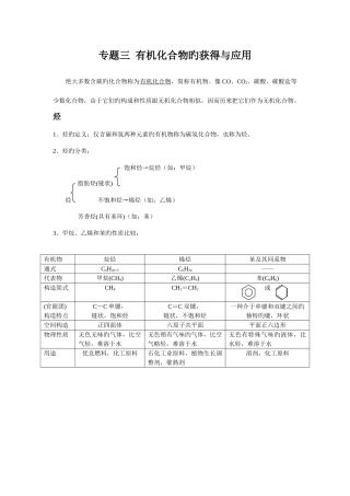 2025年苏教版高中化学必修二知识点总结专题四