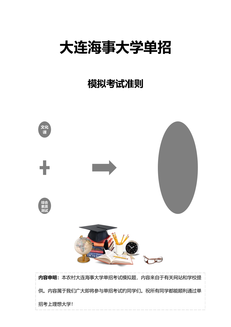 2025年农村大连海事大学单招模拟题含解析_第3页