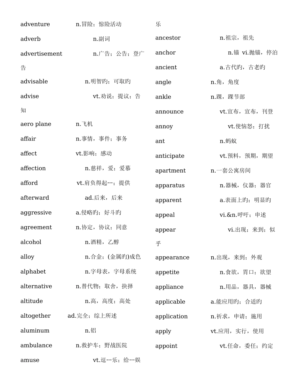 2025年英语专业四级词汇_第2页