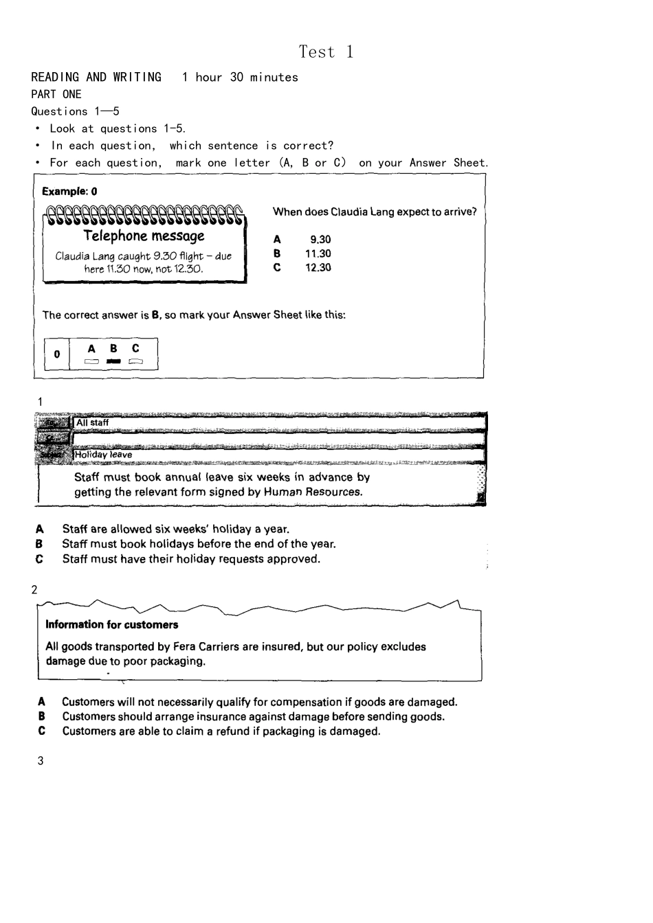 2025年BEC初级真题集_第1页