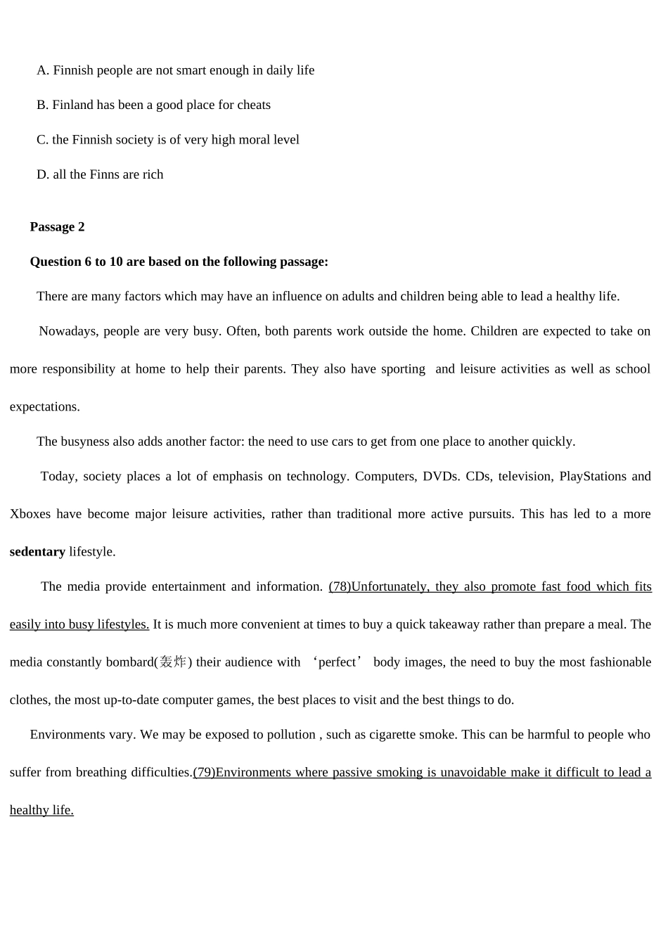 2025年北京地区成人本科学士学位英语统一考试B_第3页