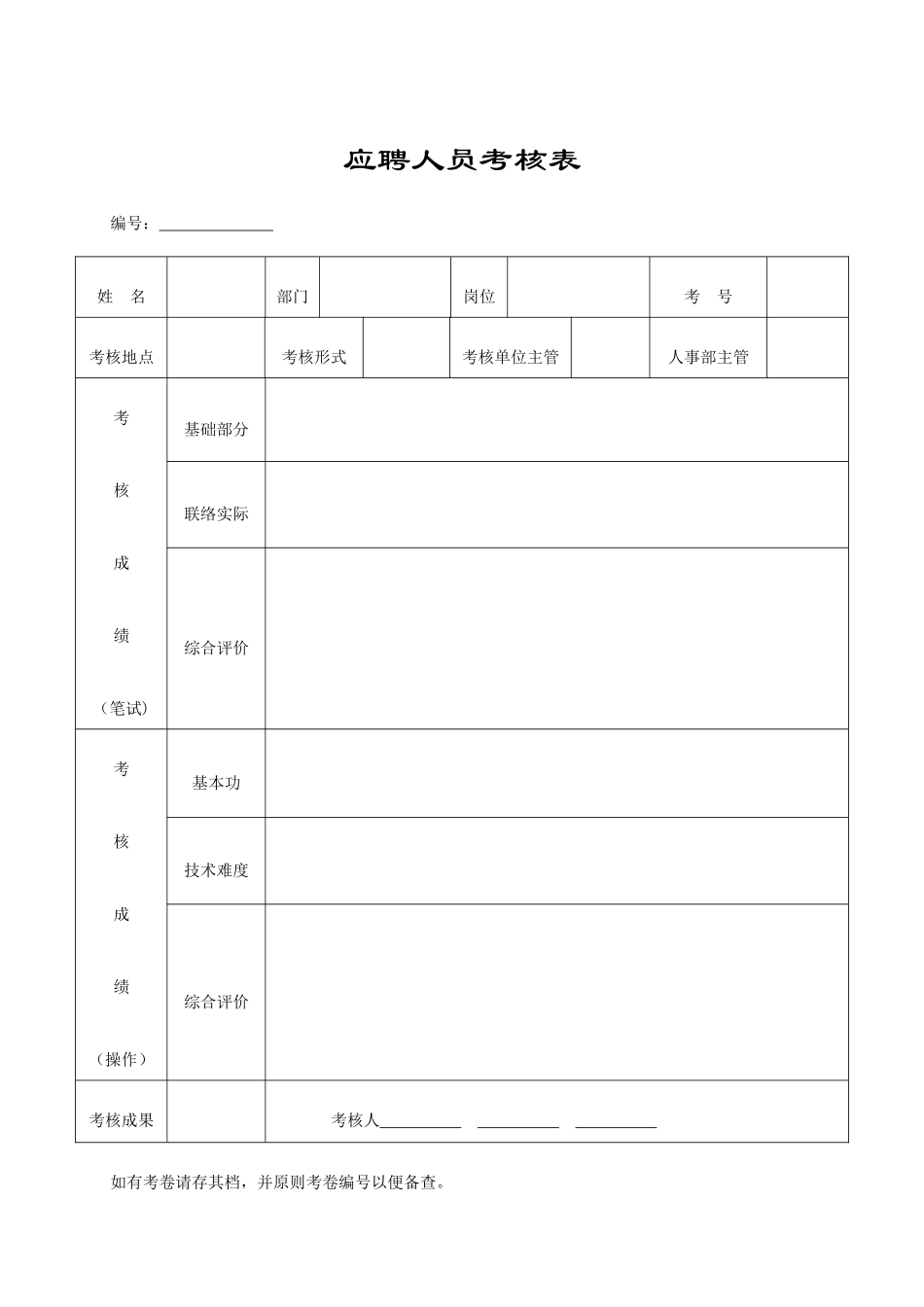 2025年完整全套人事行政表格共_第2页