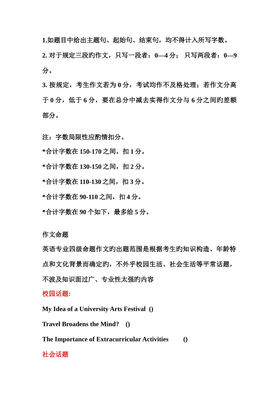 2025年专四作文评分标准_第2页