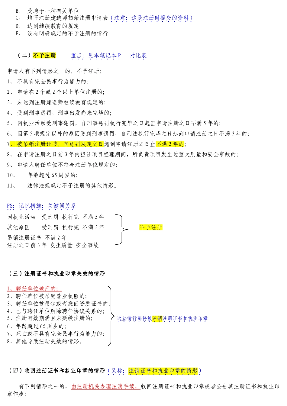 2025年二级建造师法律法规学习笔记_第3页