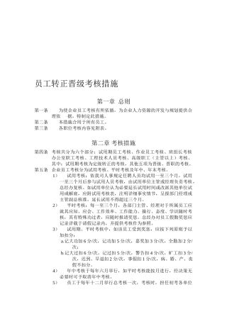 2025年员工转正晋级考核办法