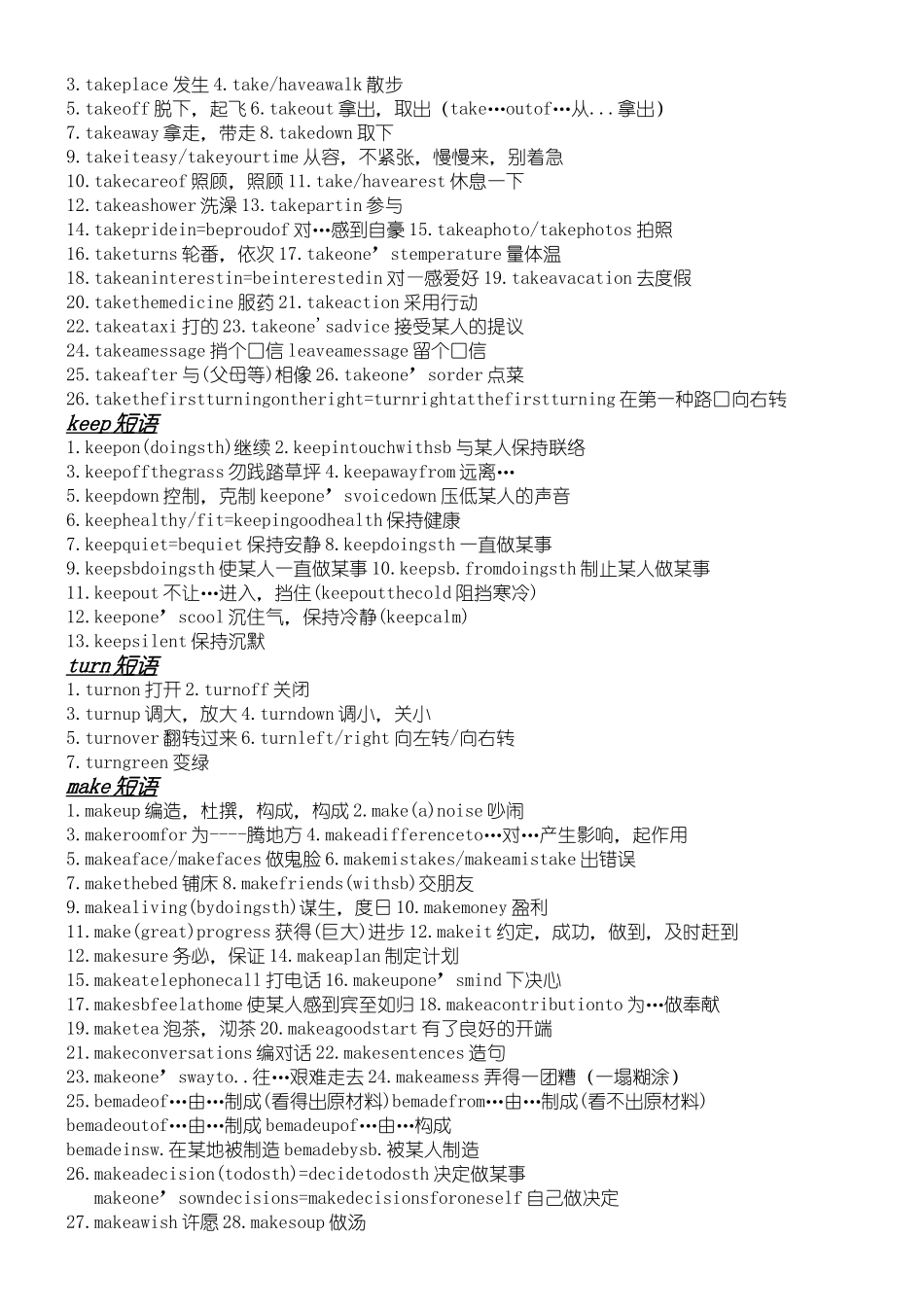 2025年重点初中英语短语归纳_第2页