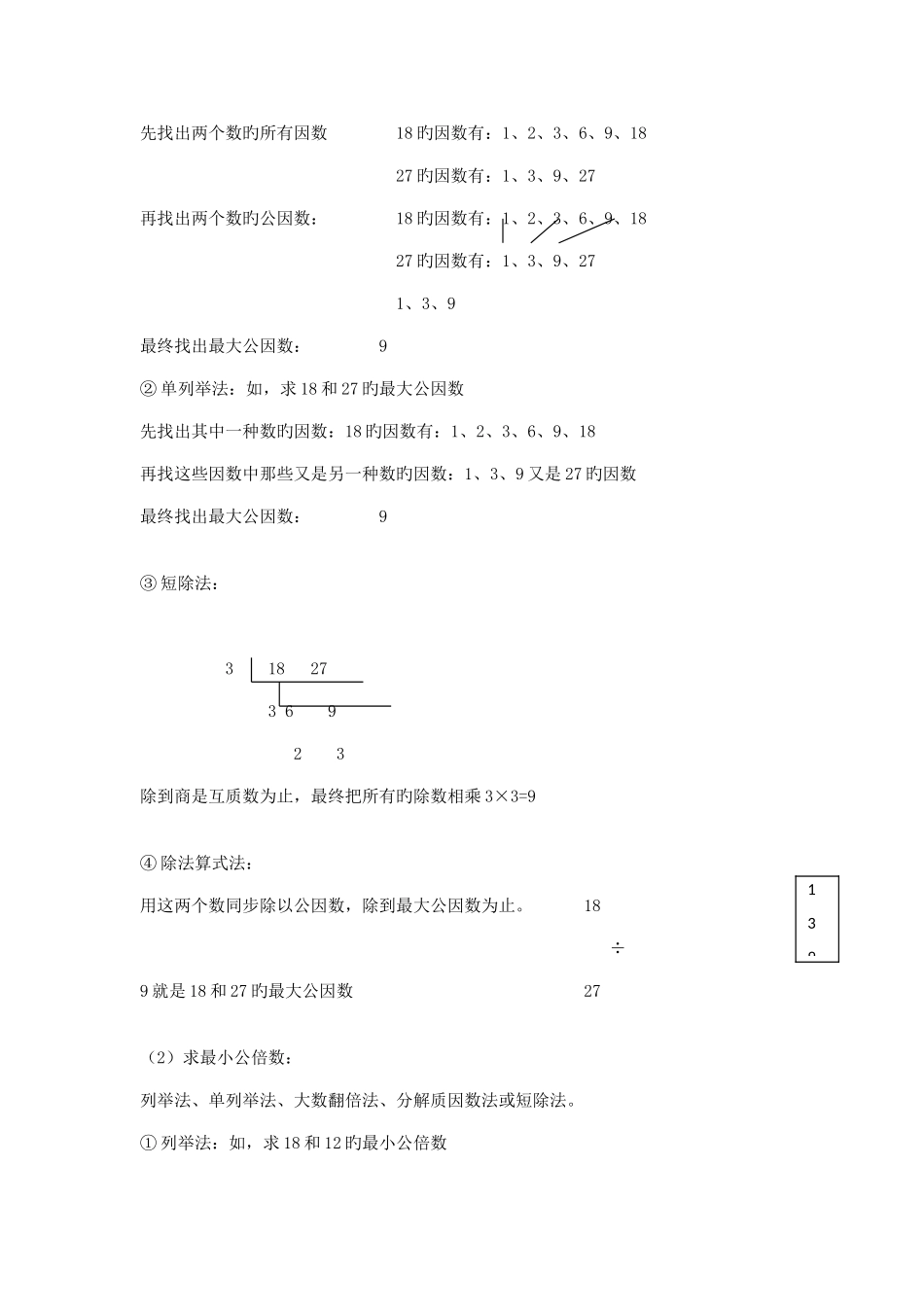 2025年公因数和公倍数知识点_第2页