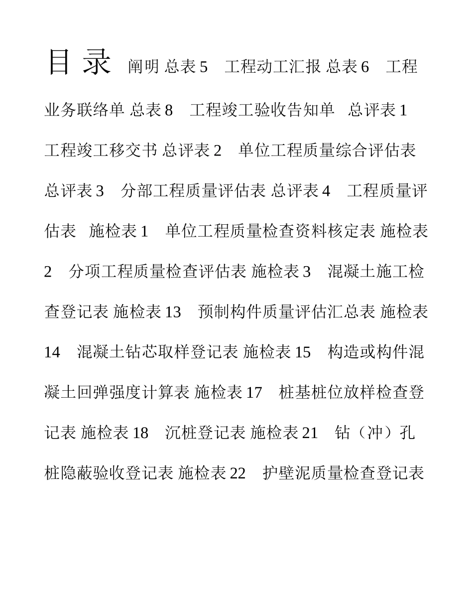 2025年各种施工表格全套_第1页