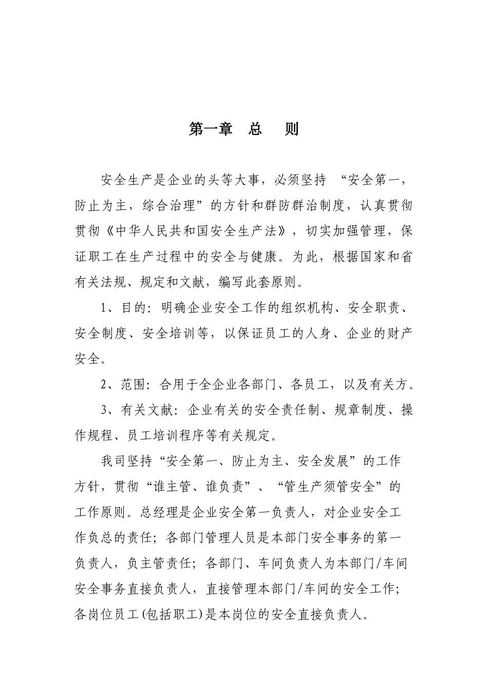 2025年安全生产标准化管理手册全套_第1页