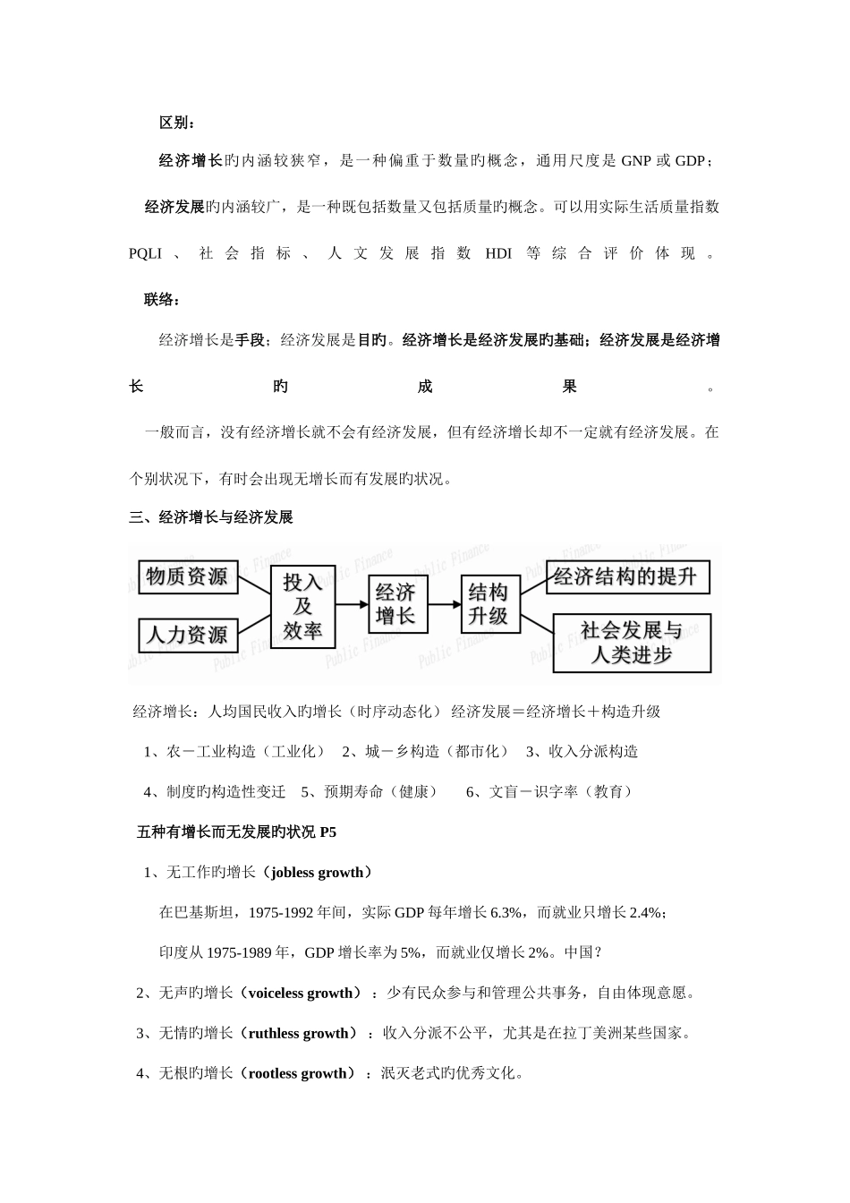 2025年发展经济学知识点总结_第2页