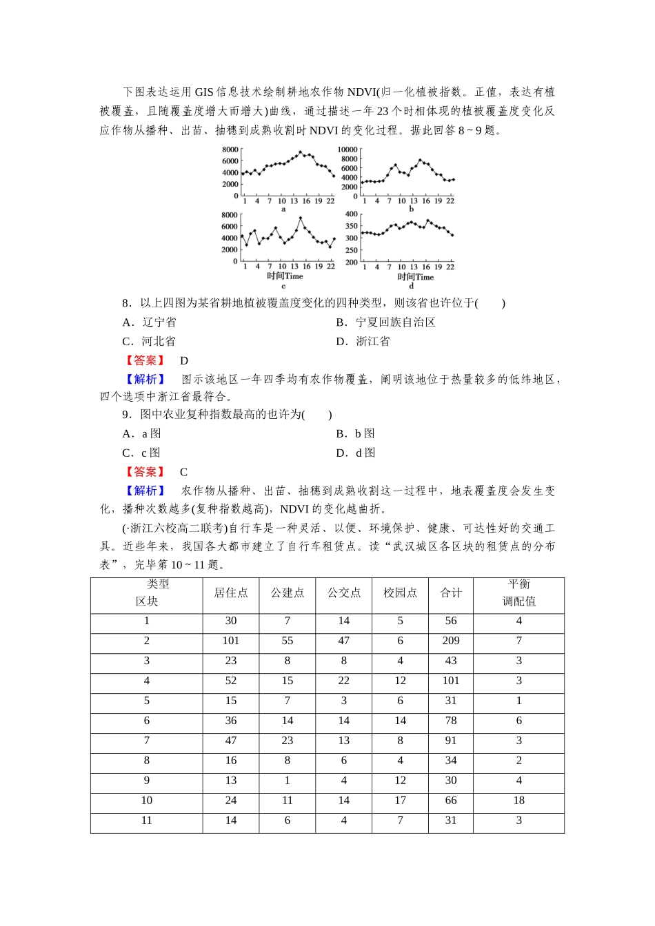 2025年高二地理下册知识点同步达标演练_第3页
