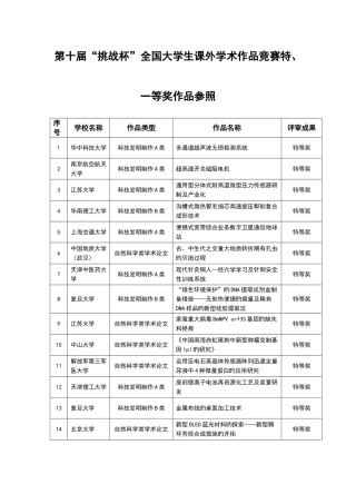 2025年第十届挑战杯大学生课外学术作品竞赛特一等奖作品参考
