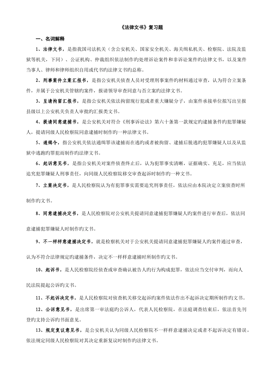 2025年电大法律文书期末复习指导_第1页