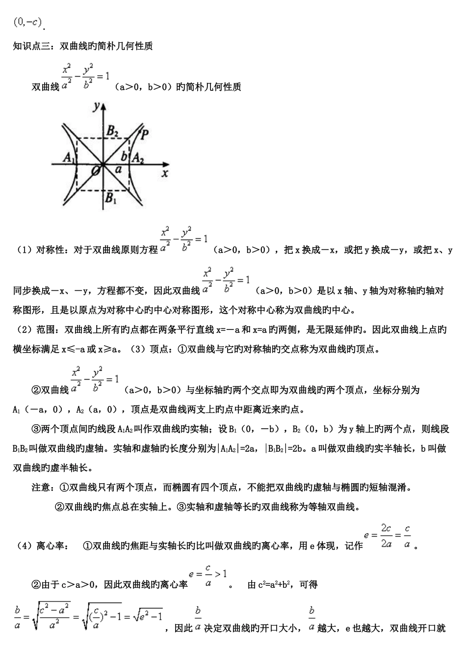 2025年双曲线知识点_第2页