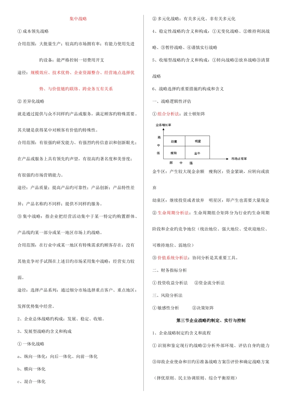 2025年经济师工商管理超级浓缩版_第2页