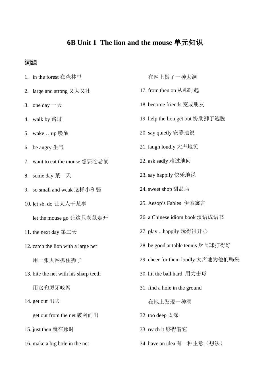2025年英语六下18知识点_第1页