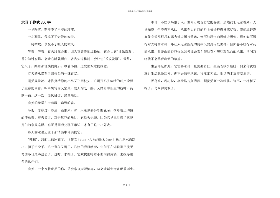 承诺于你我800字_第1页
