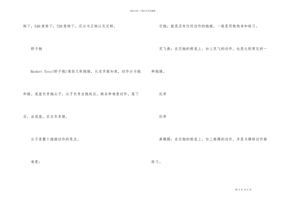 技巧啦啦队舞蹈常见动作_第3页