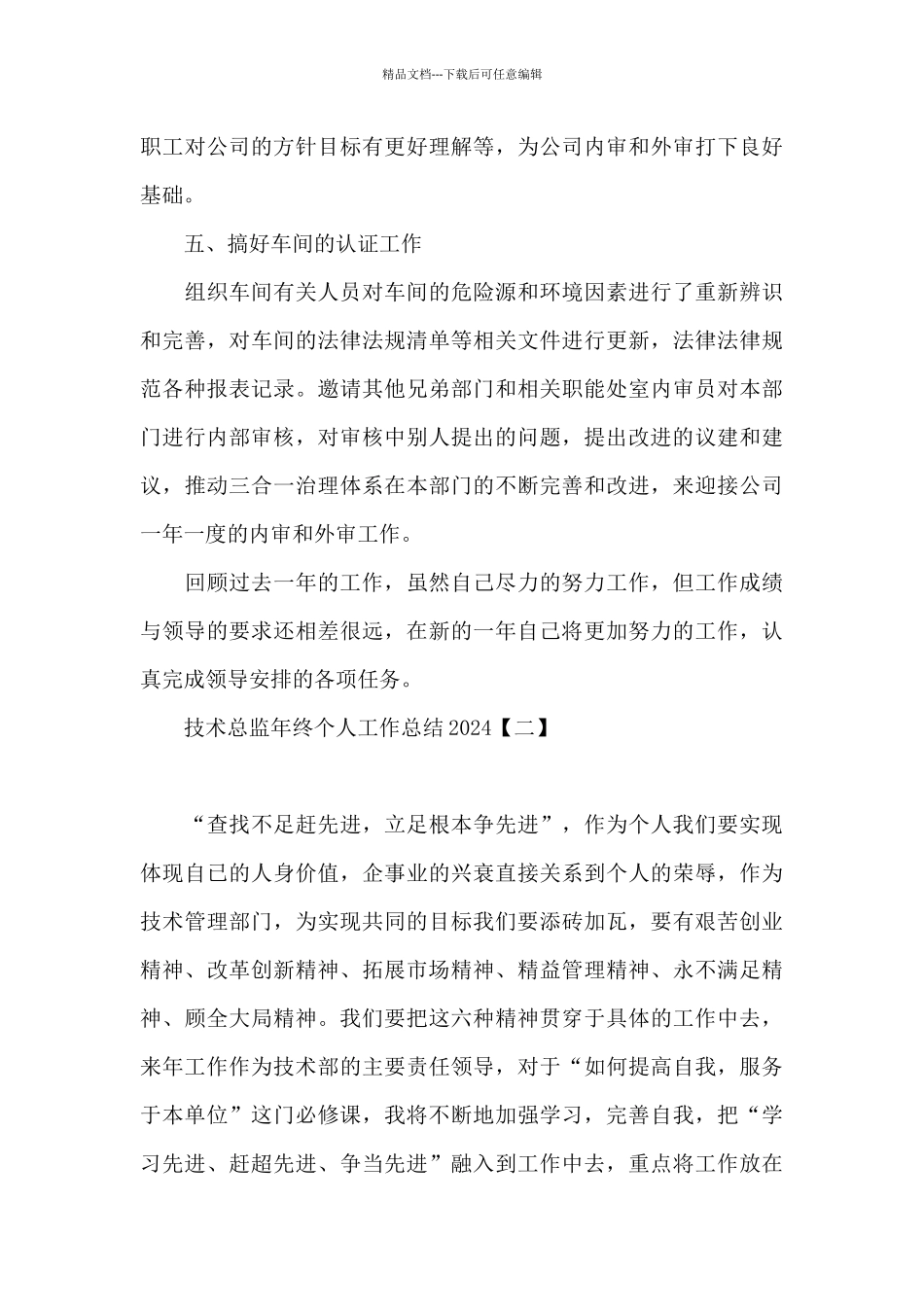 技术总监年终个人工作总结2024_第3页