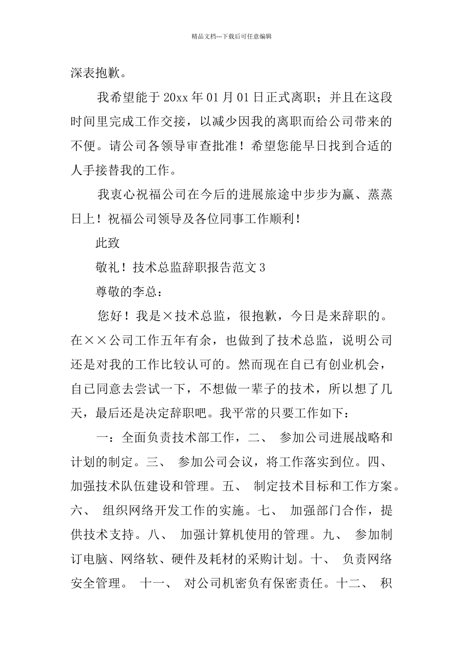 技术总监辞职报告范文_第3页