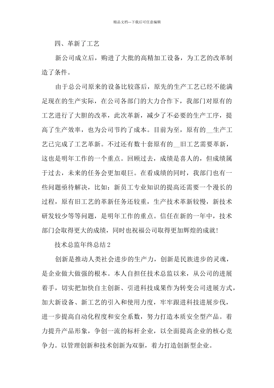 技术总监年终总结5篇_第3页