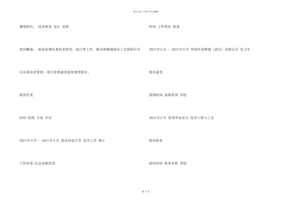 技术研发个人简历模板_第2页