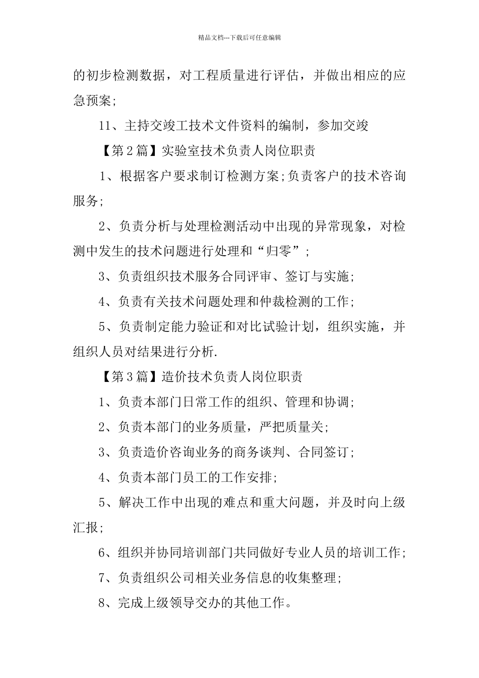 技术负责人简单的岗位职责_第2页
