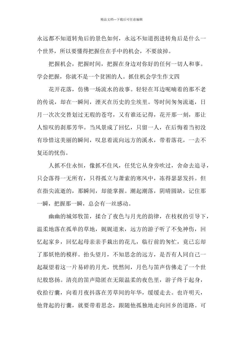 抓住机会学生作文_第3页