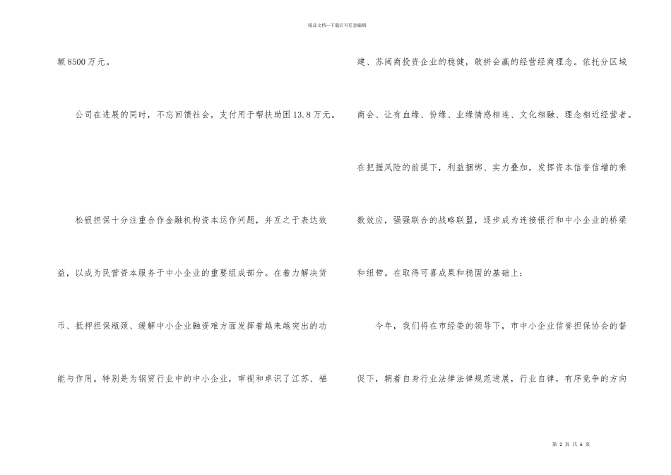 投资担保公司工作总结_第2页