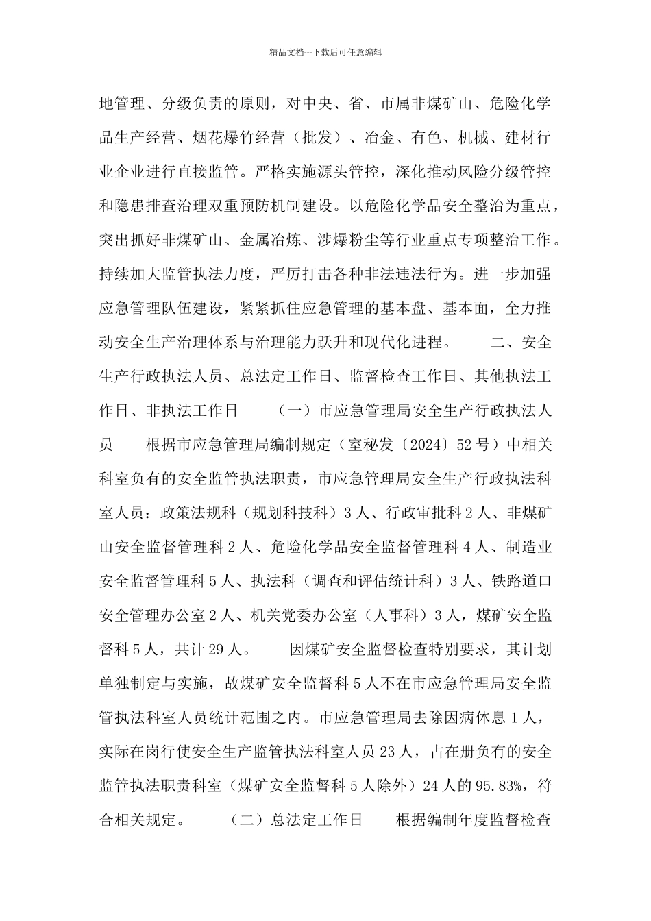 抚顺市应急管理局2024年度安全生产监督检查计划_第2页