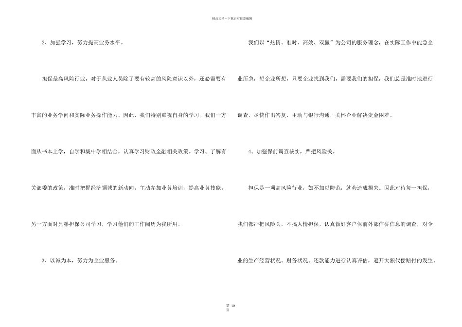 担保公司工作总结模板锦集5篇_第2页