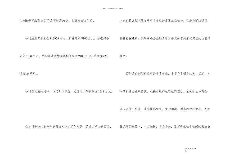 担保公司个人工作总结集合5篇_第2页