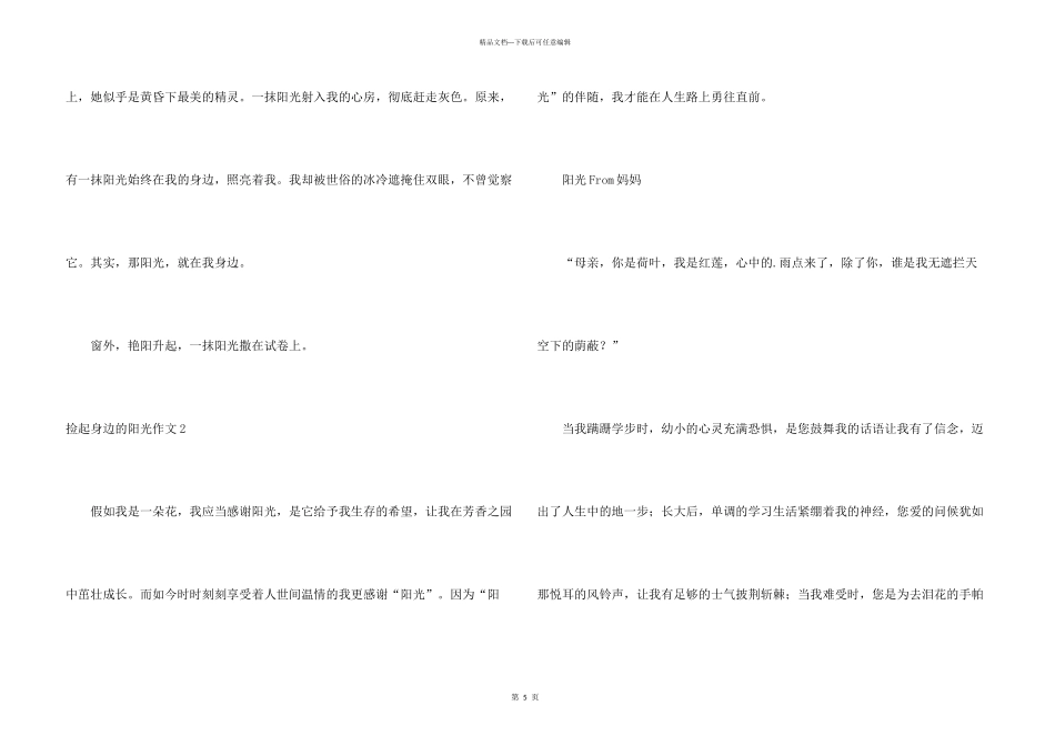 拾起身边的阳光_第3页