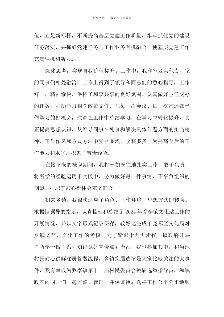 挂职干部心得体会范文汇集_第3页