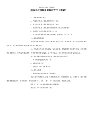 接地电阻测试方法