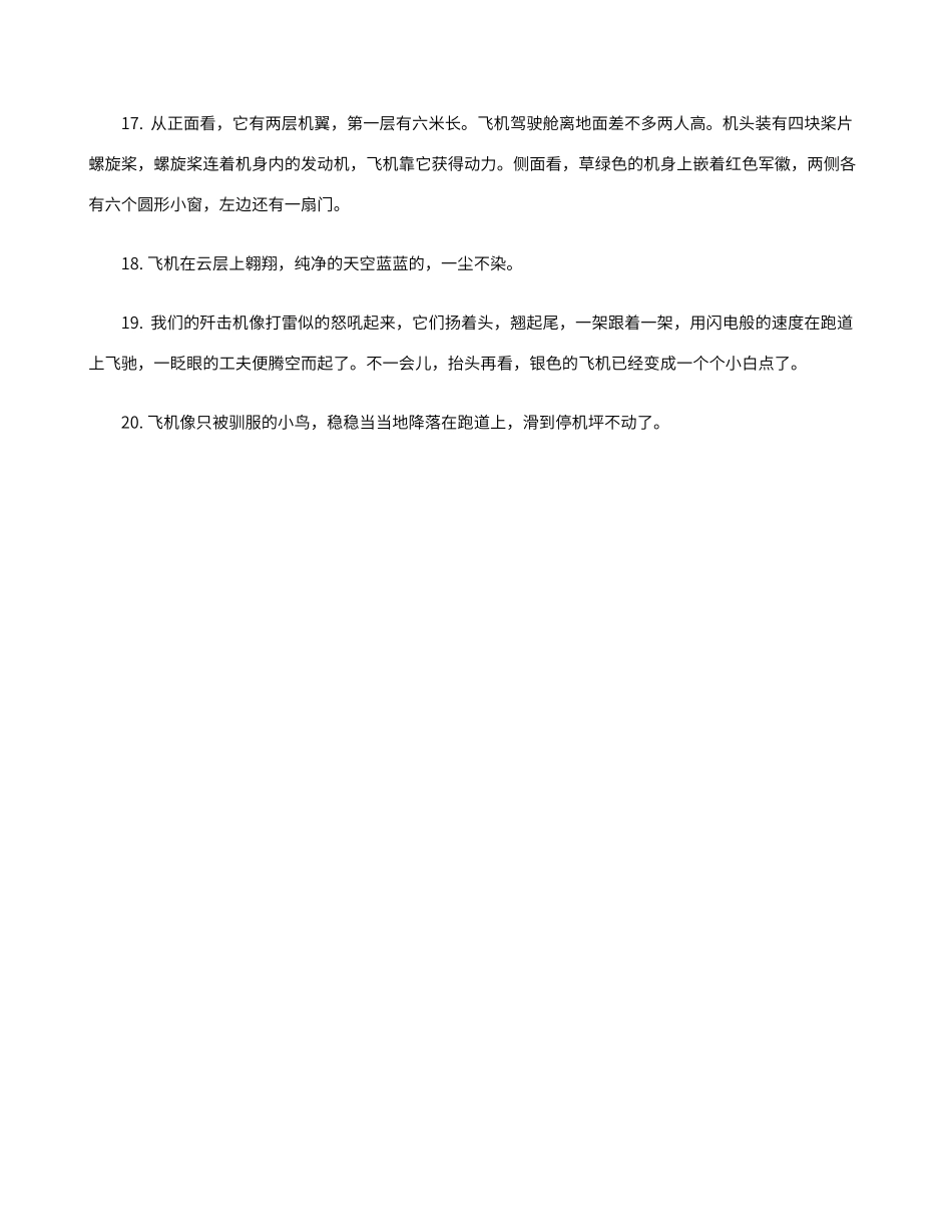 描写飞机的句子_第2页