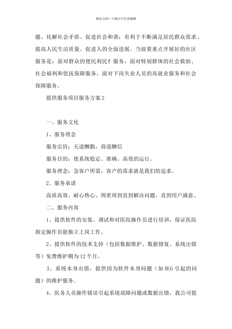 提供服务项目服务方案_第3页