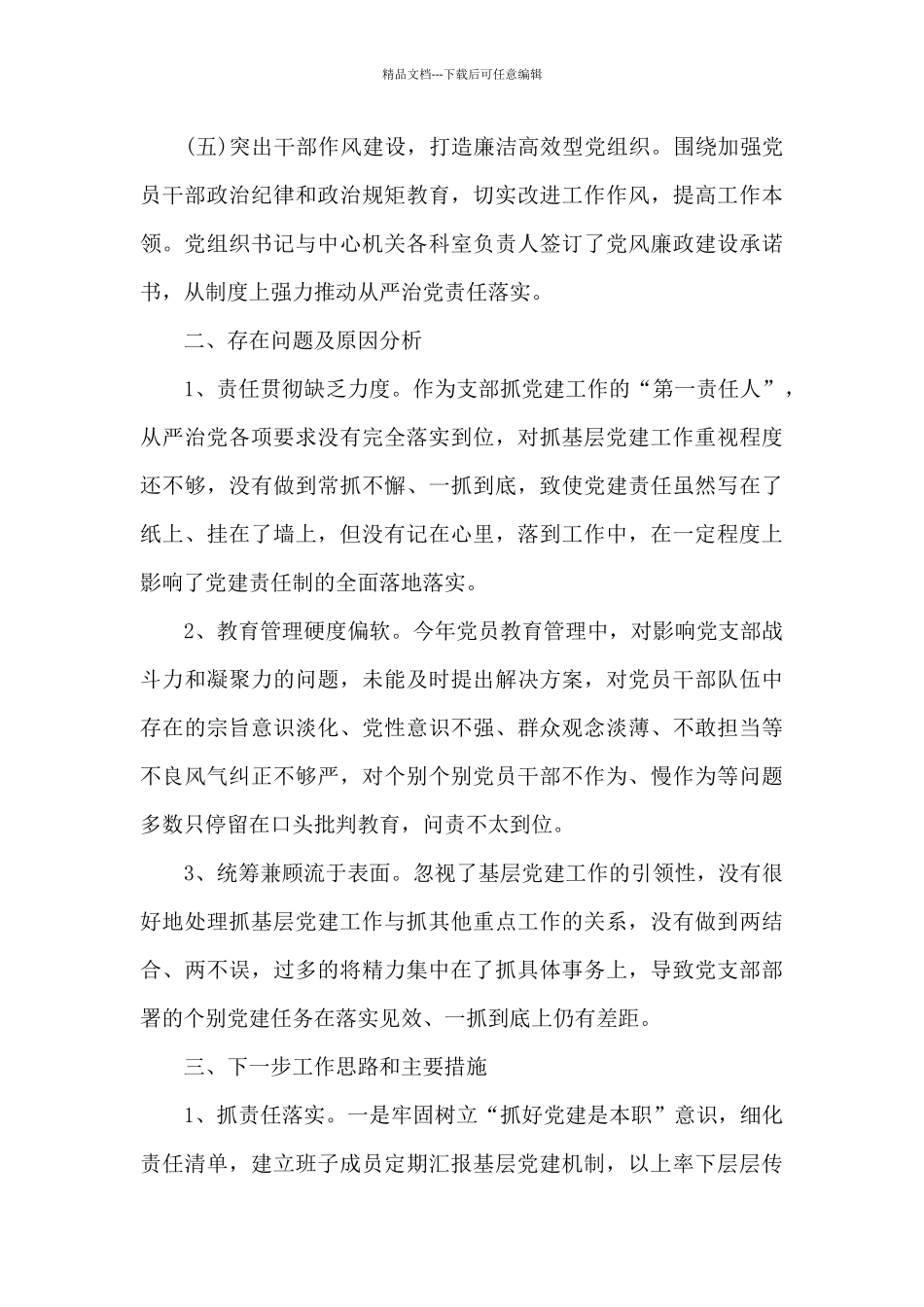 支部书记抓党建述职报告3篇_第3页