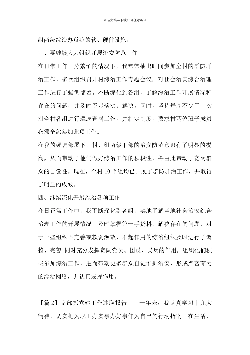 支部抓党建工作述职报告11篇_第2页