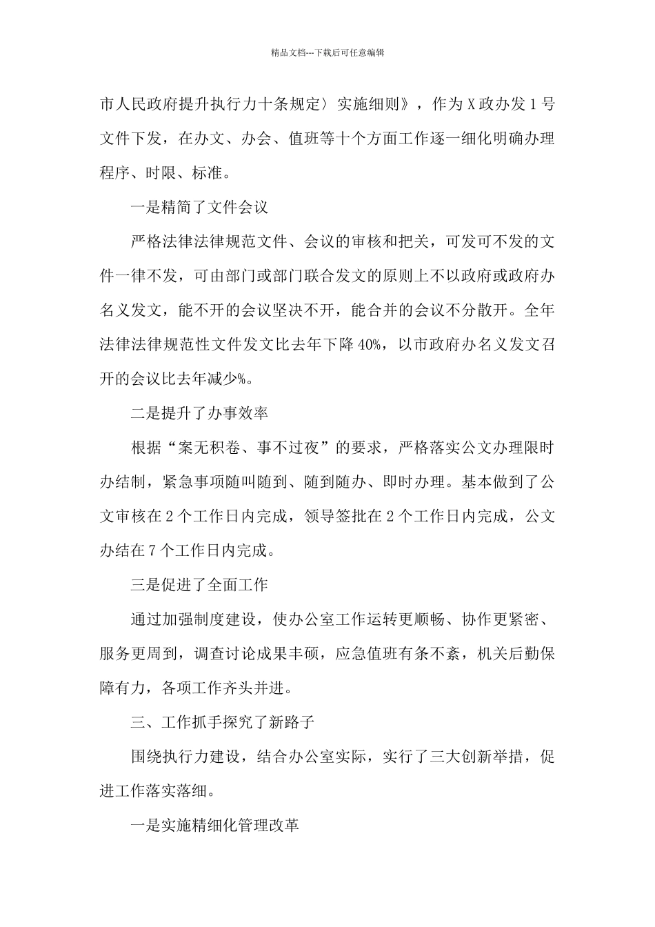 政府办“执行力提升年”活动经验发言材料_第3页