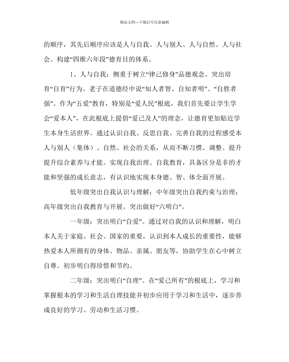 政教处范文小学校本德育实施方案_第3页