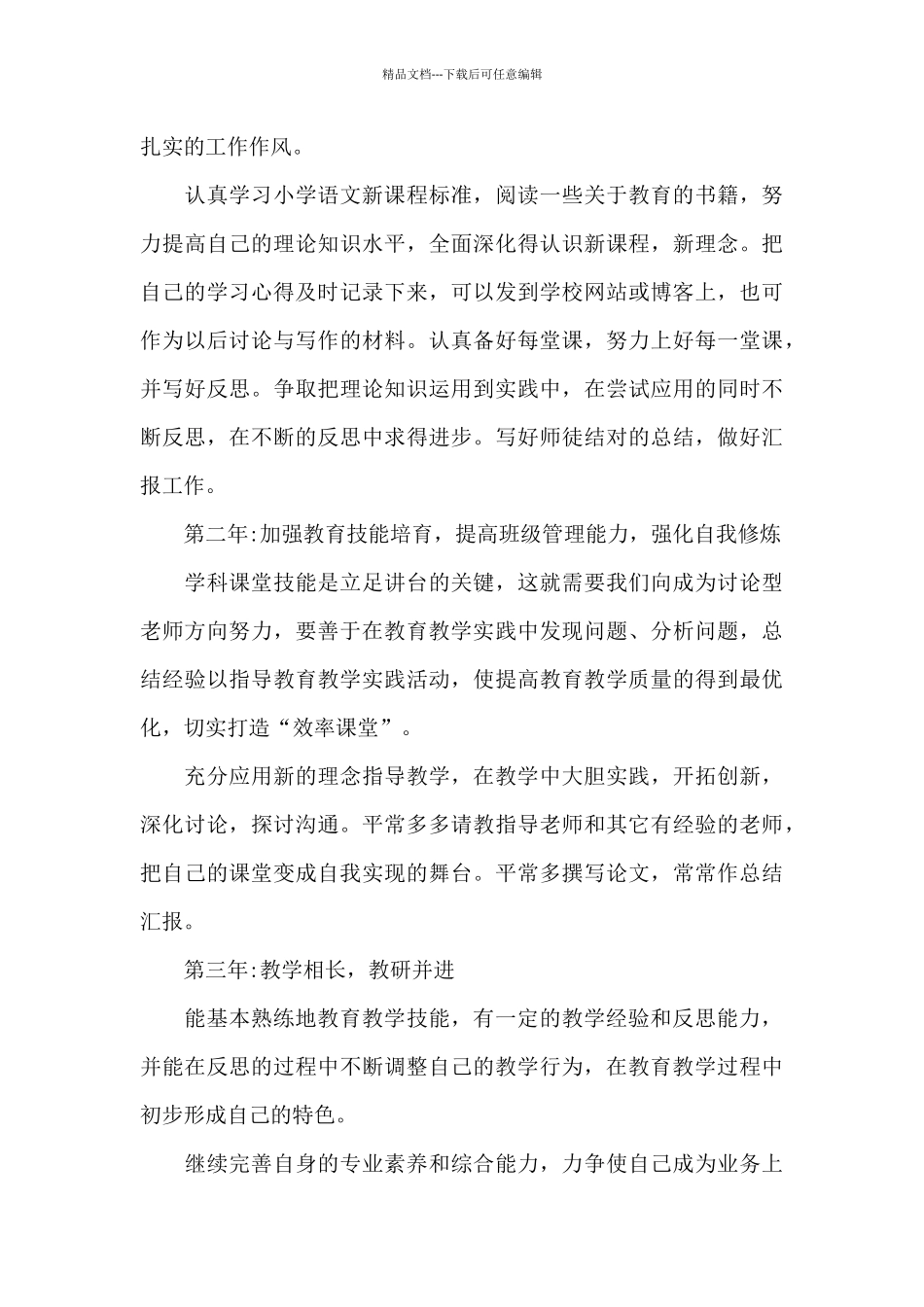 教师个人职业规划_第3页