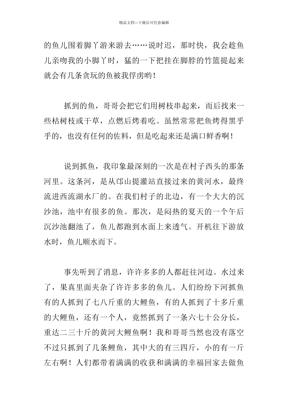 教师生活随笔-抓鱼儿_第2页