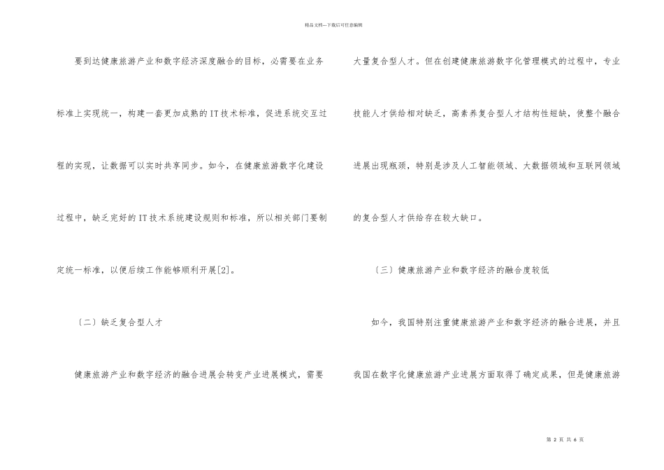 数字经济与健康旅游产业融合发展策略_第2页