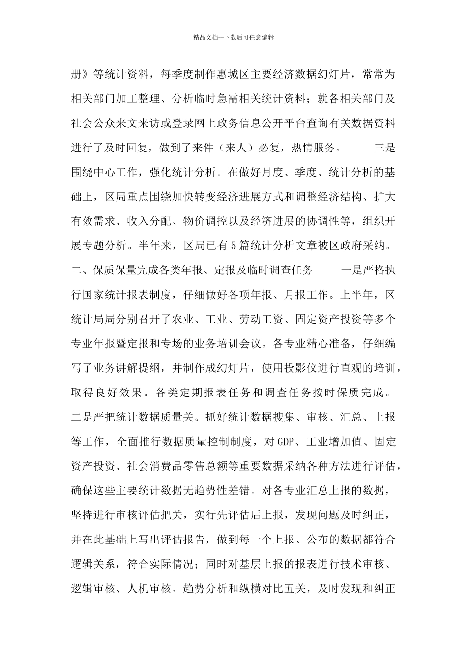 数据统计员个人工作总结范文参考_第2页