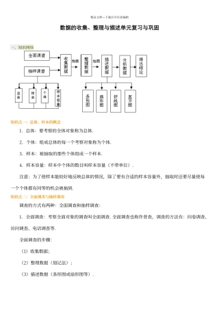 数据的收集、整理与描述知识点汇总