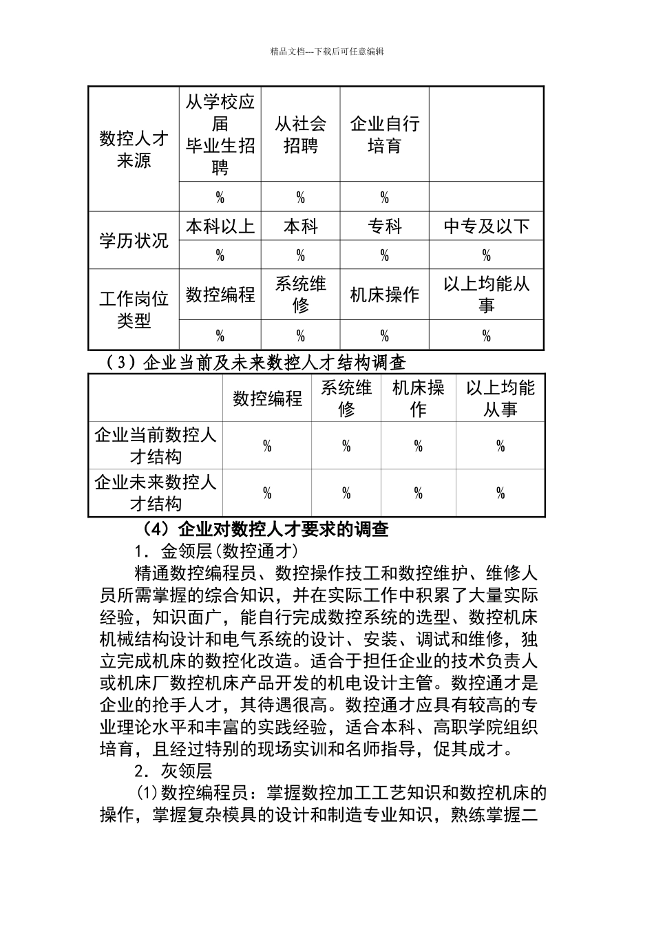 数控专业模块化课程改革调研报告_第2页