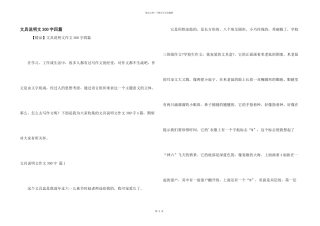 文具说明文300字四篇